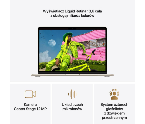 Apple MacBook Air M5/16GB/2TB/Mac OS Księżycowa Poświata 10R GPU - 1588914 - zdjęcie 6
